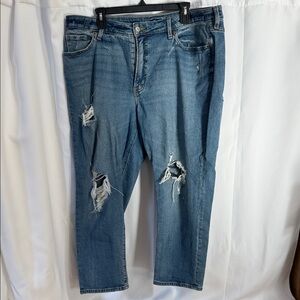 Old Navy High-Rise OG Straight Blue Jeans